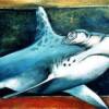 requin marteau
acrylique sur bois
vendu
